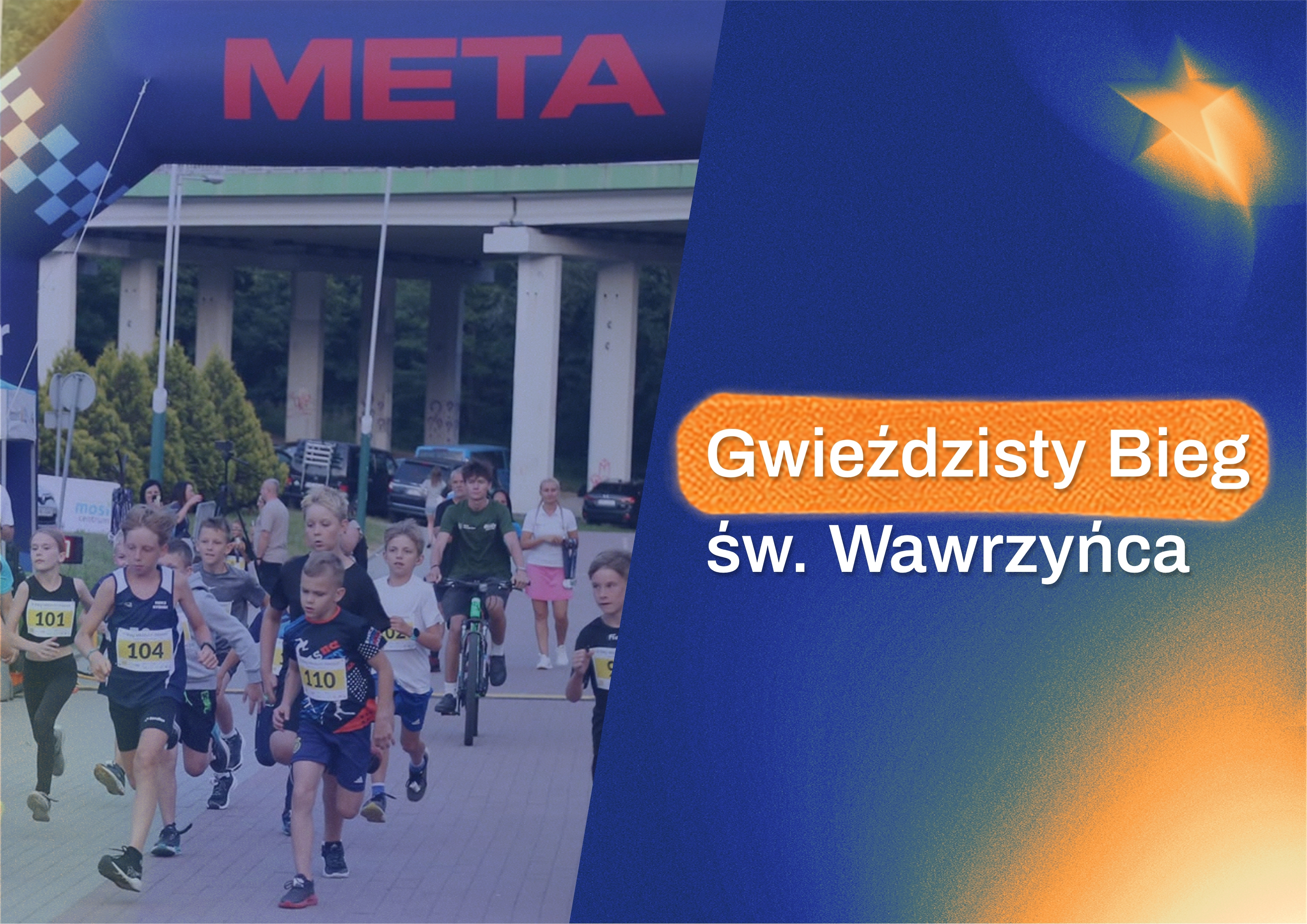 Grafika promująca Gwieździsty Bieg św. Wawrzyńca