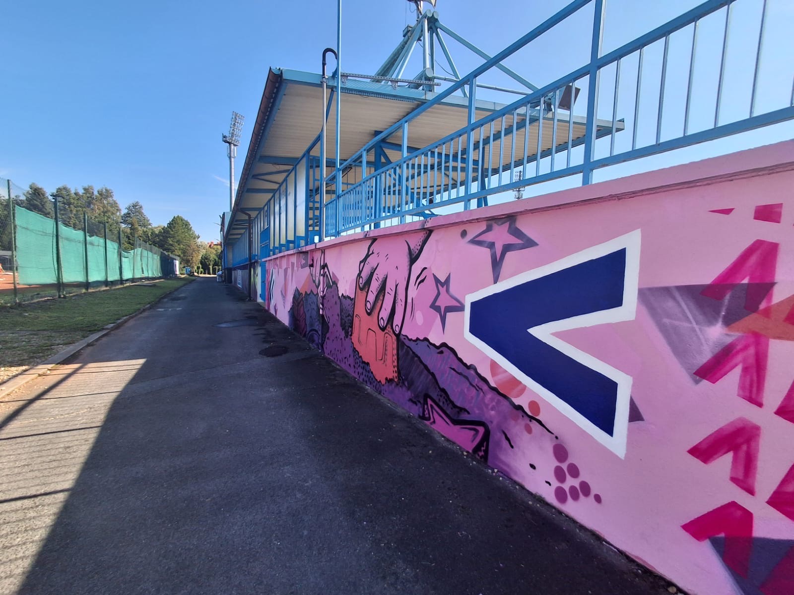 Mural na&nbsp;Stadionie Aleja