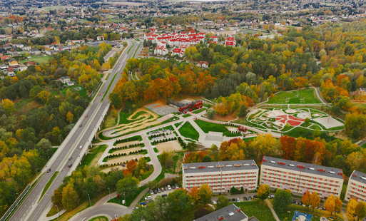 Rodzinny Park Rozrywki "Trzy Wzgórza" z lotu ptaka