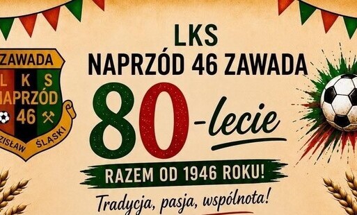 grafika - 80-lecie LKS Naprzód 46 Zawada