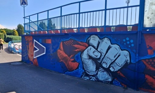 Mural na Stadionie Aleja